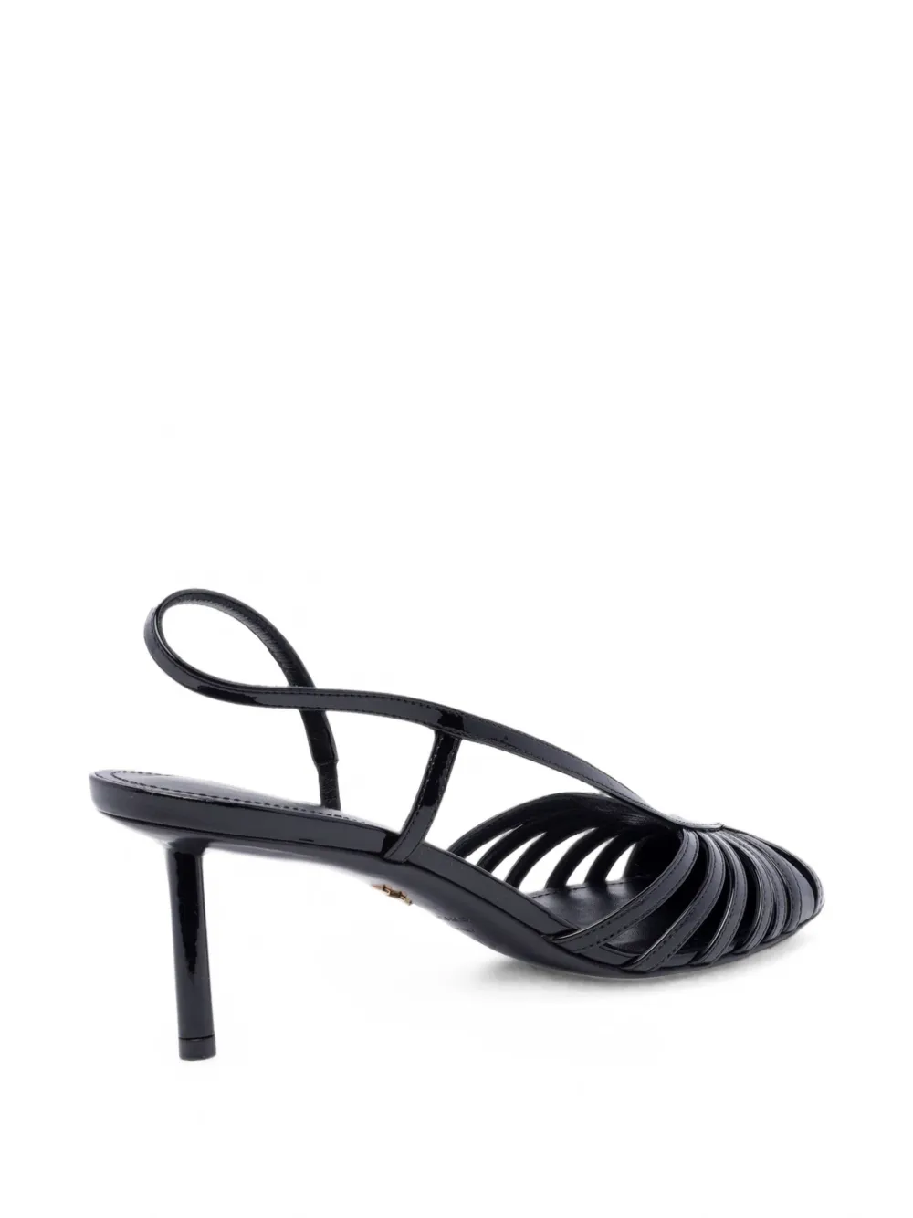 Ferragamo strappy patent-finish pumps Zwart