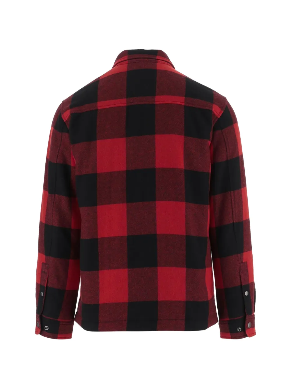 Woolrich Geruit shirtjack van wolblend Rood
