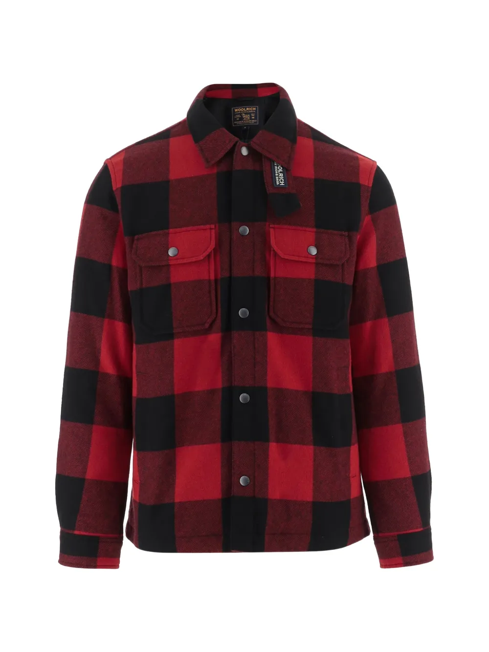 Woolrich check-pattern wool-blend shirt-jacket