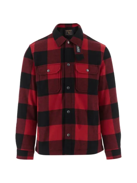 Woolrich check-pattern wool-blend shirt-jacket