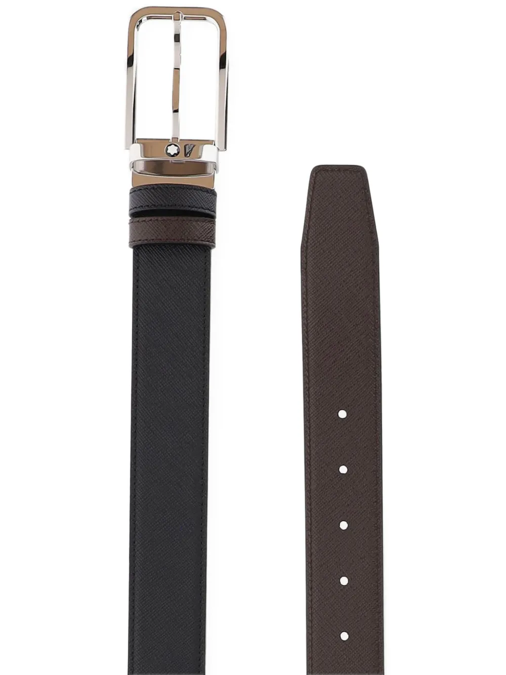 Montblanc Omkeerbare leren riem Zwart