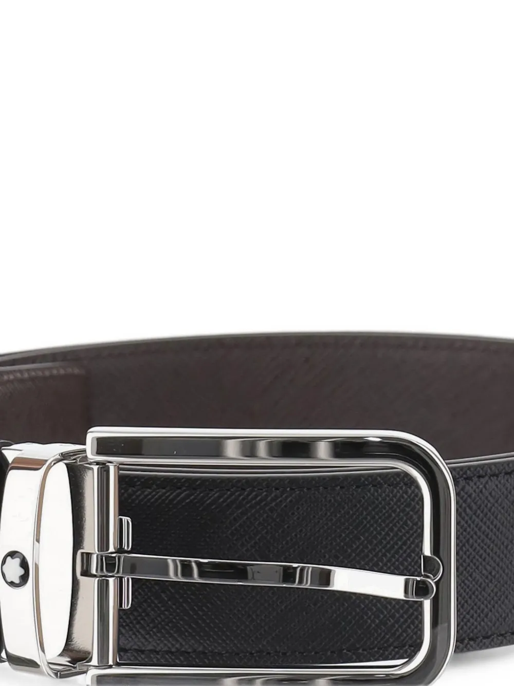 Montblanc Omkeerbare leren riem Zwart