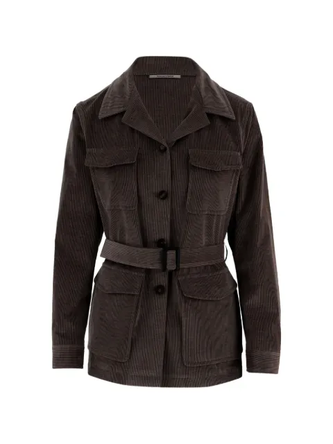 Tagliatore belted corduroy jacket