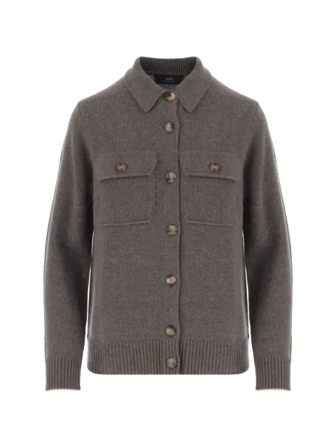 arch4 Mr Redcar cashmere flap-pockets cardigan