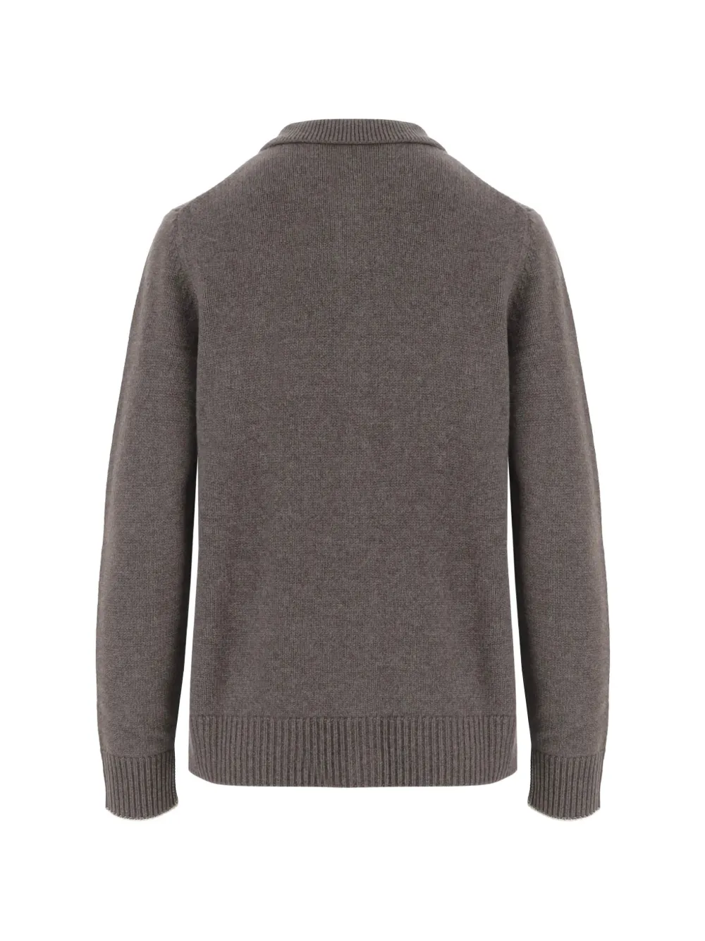 arch4 Mr Redcar Cashmere Flap-pockets Cardigan in Brown, view 2