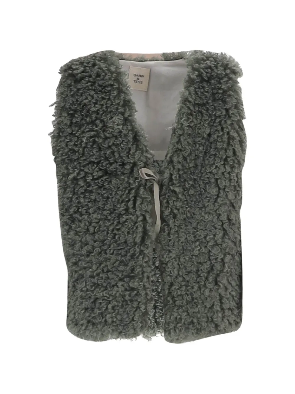 Babe And Tess bouclé sleeveless jacket - Vert Babe And Tess bouclé sleeveless jacket - Vert