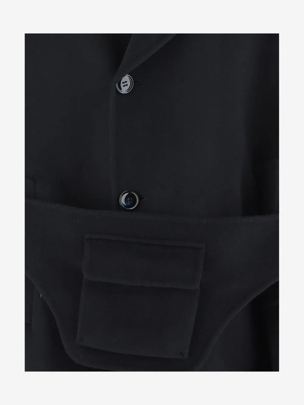 Giorgio Armani Jas met ceintuur en knopen Blauw