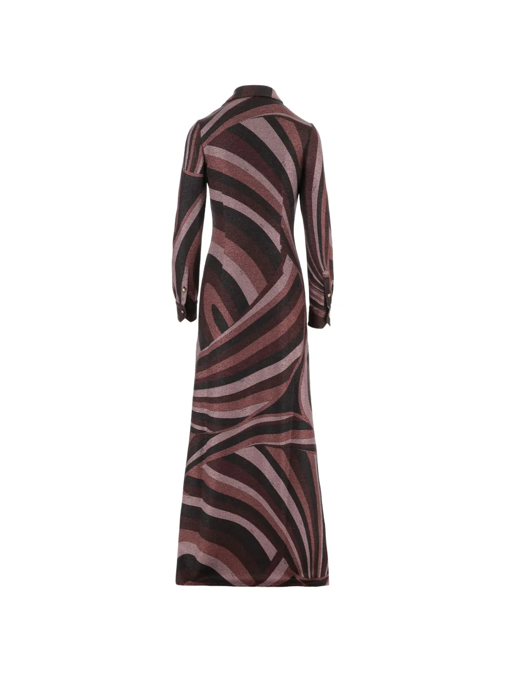 PUCCI Lurex jurk met Iride-print Bruin