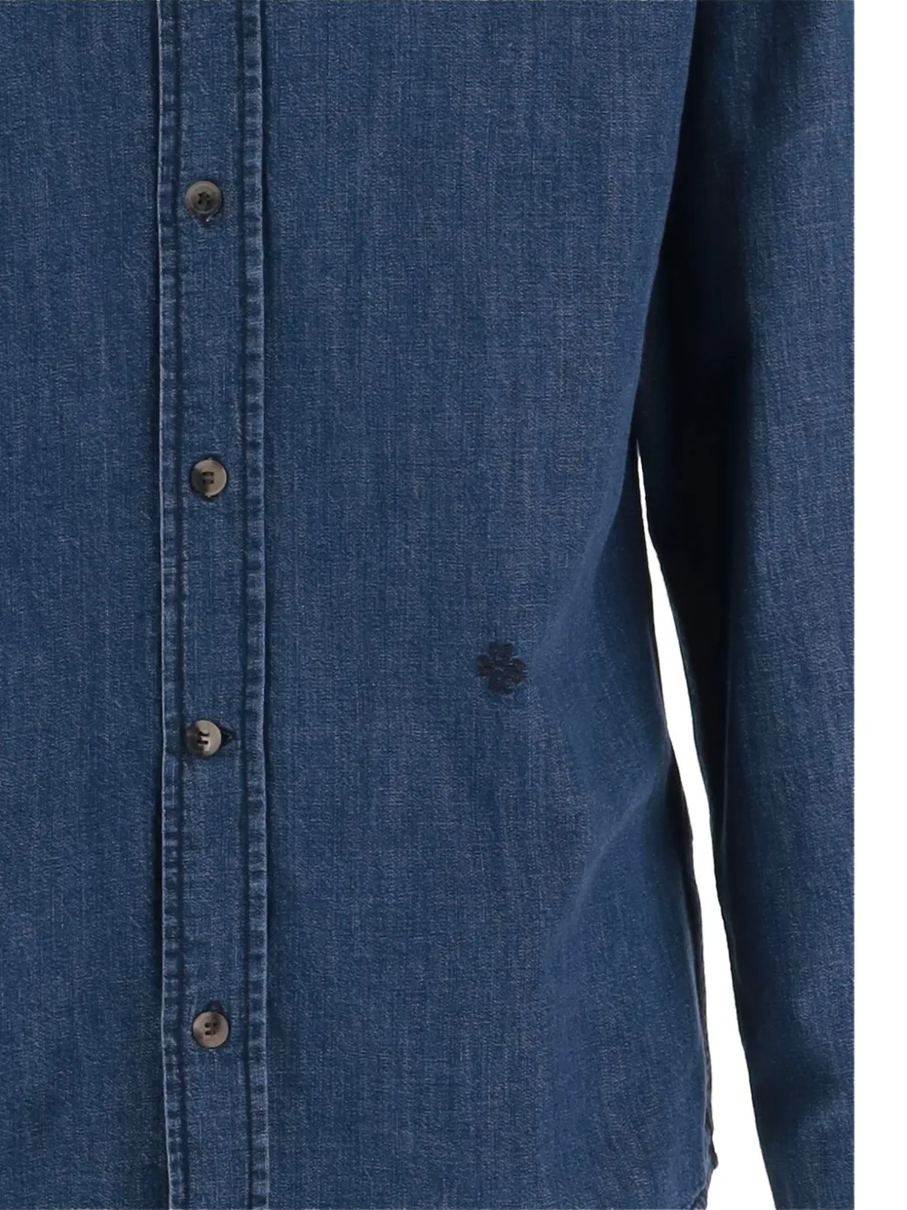 Jacob Cohën Overhemd met geborduurd logo Blauw