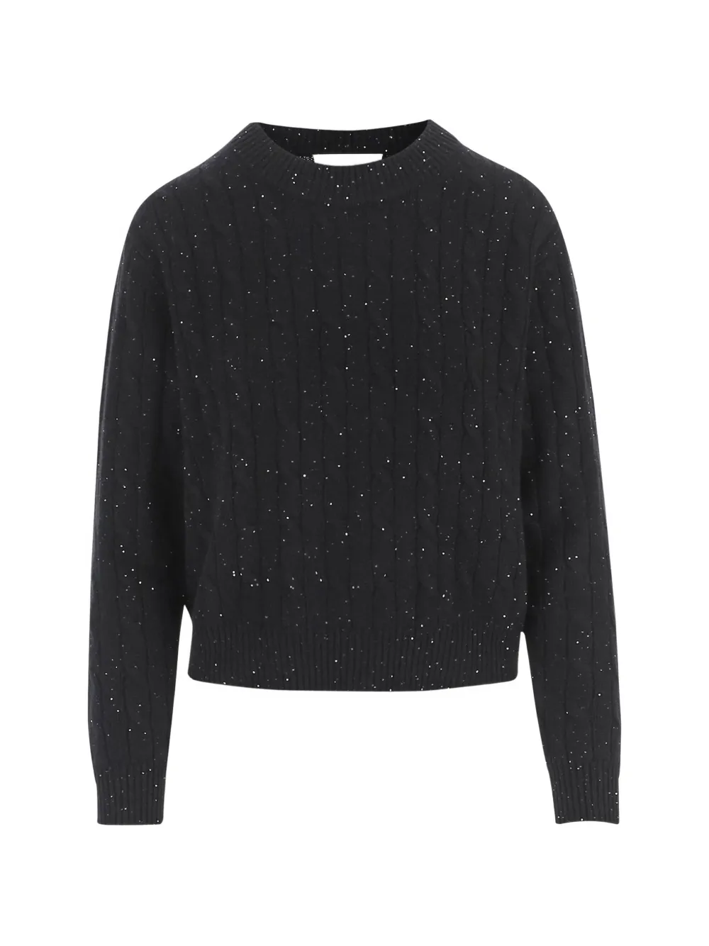 arch4 sequin-embellished cable-knit sweater