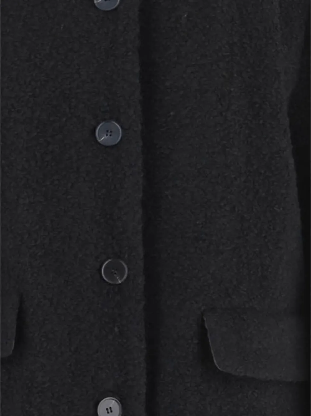 By Malene Birger Madera jas met knopen Zwart
