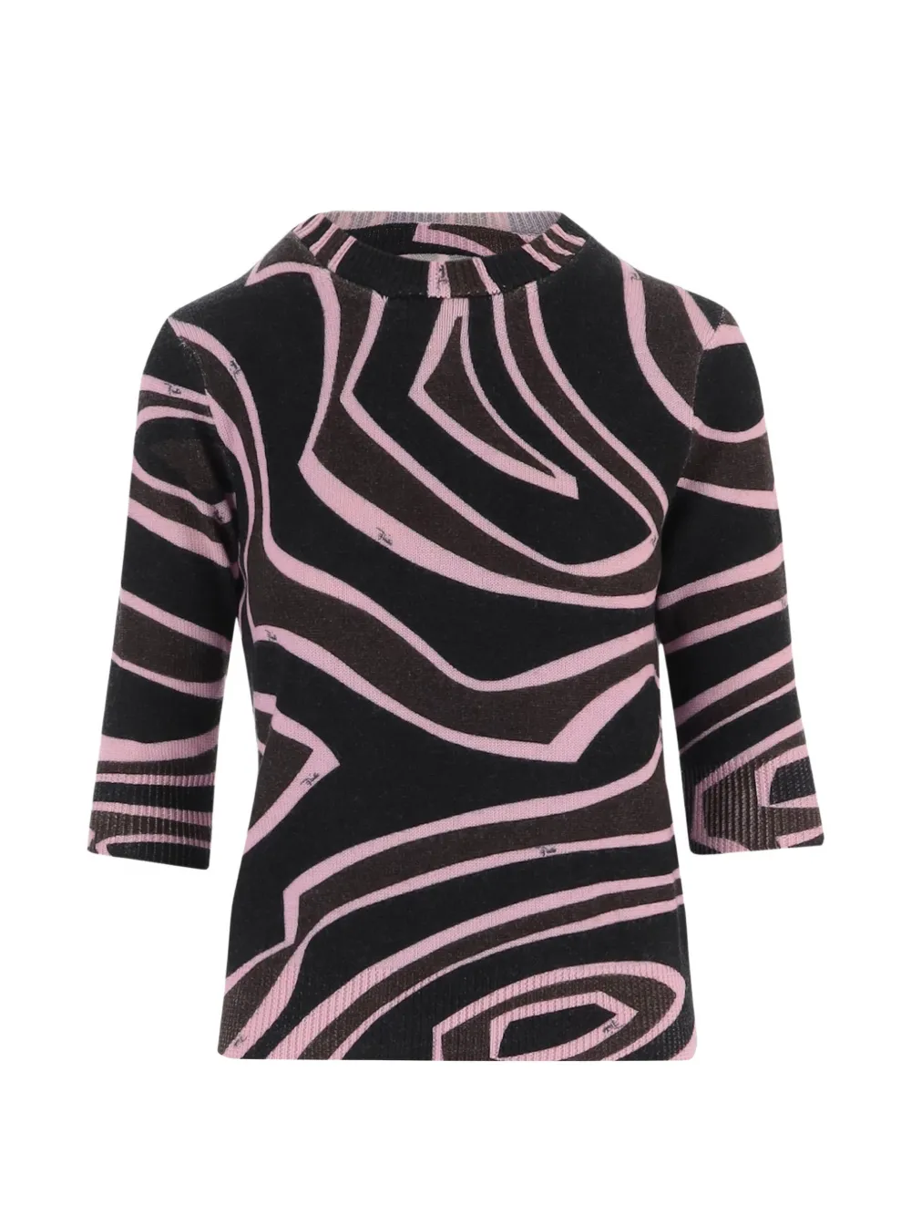 PUCCI labyrinth-print cut-out sweater