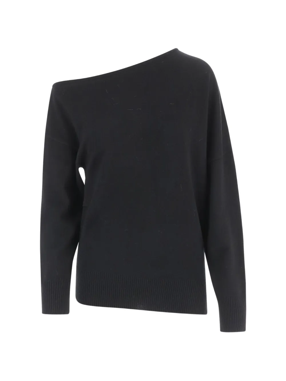 Arch4 One-shoulder Asymmetrical Sweater In Black