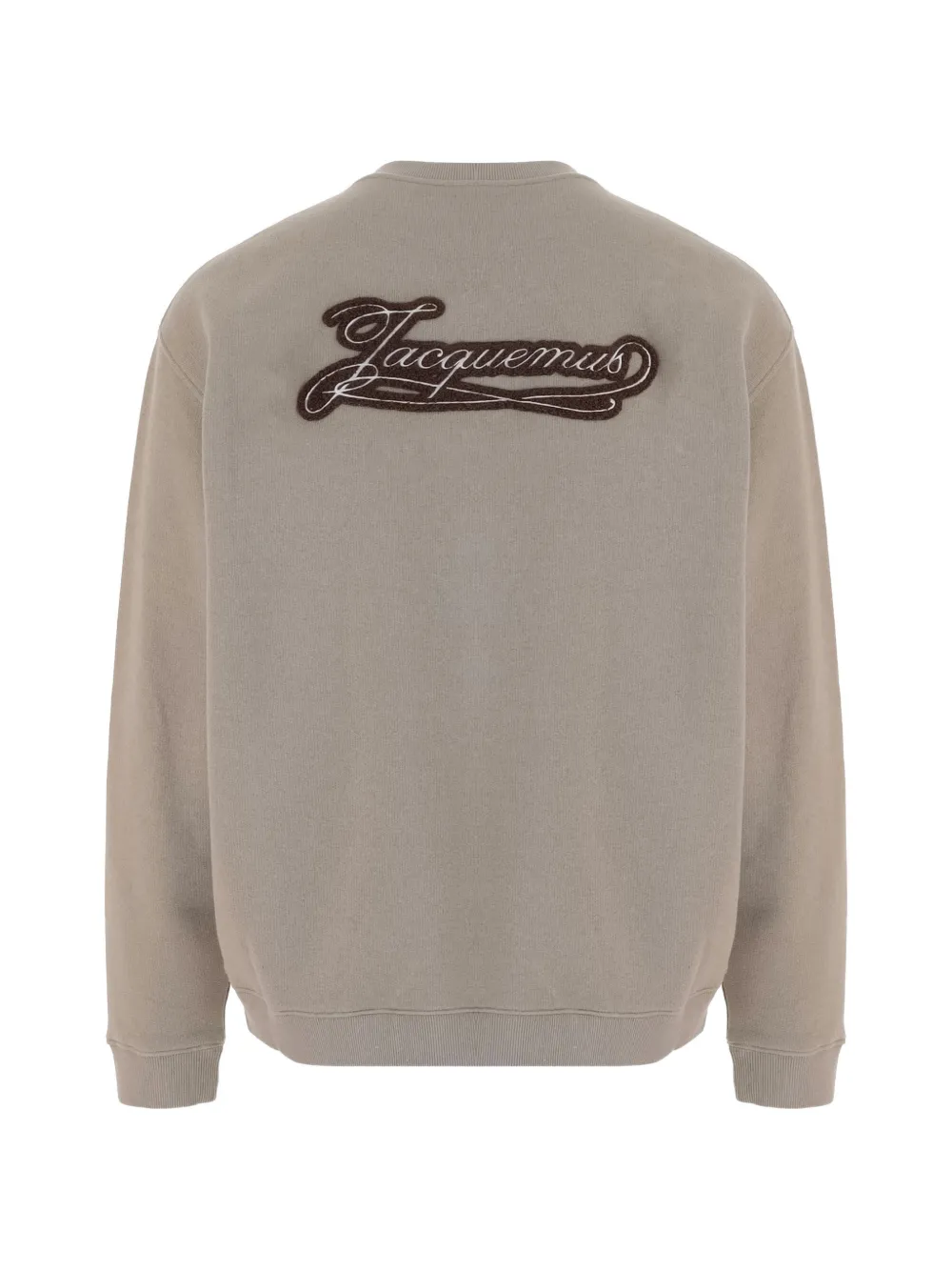 Jacquemus Katoenen sweater met logopatch Beige