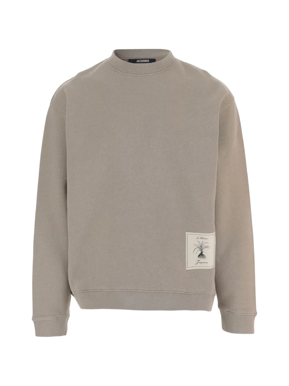 Jacquemus logo-patch cotton sweatshirt