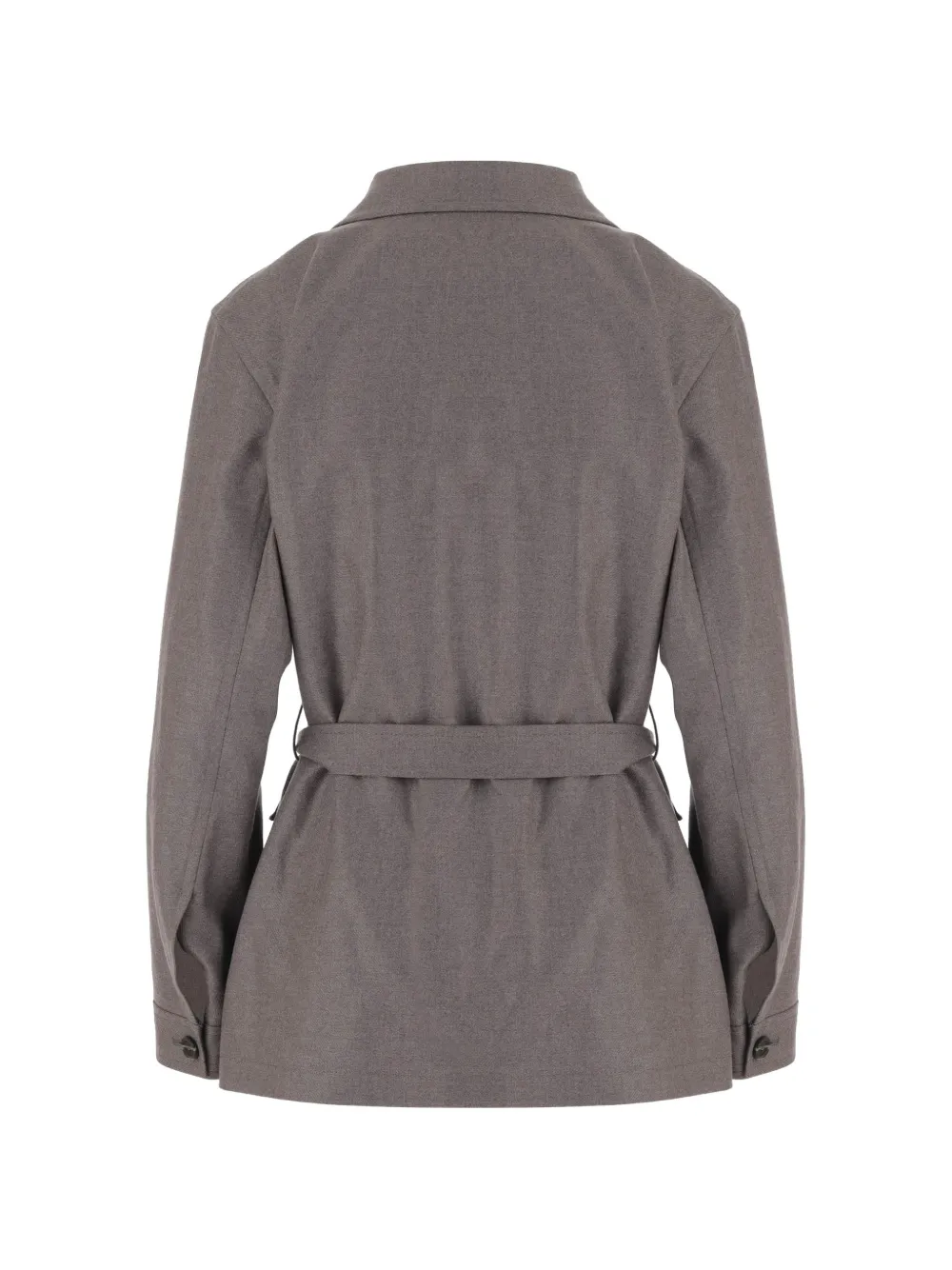 Tagliatore belted flap-pocket jacket Grijs