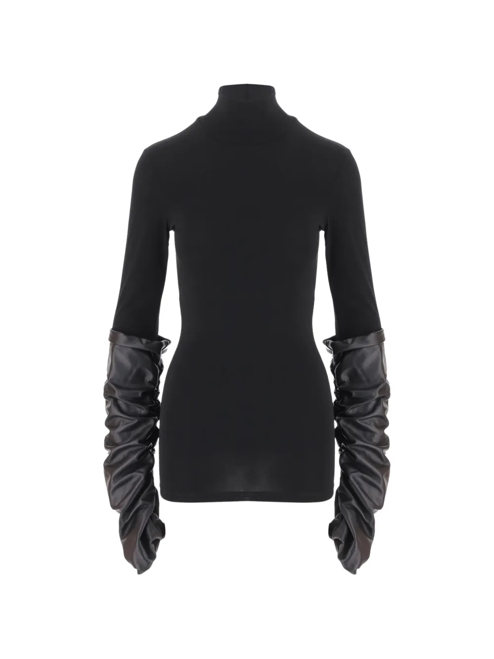 DARKPARK t-shirt froncé à manches longues - Noir