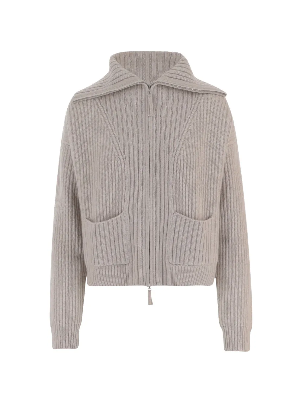 arch4 ribbed-knit cardigan - Neutrals