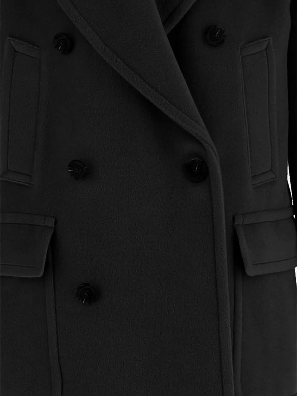 Tagliatore double-breasted wool coat Zwart