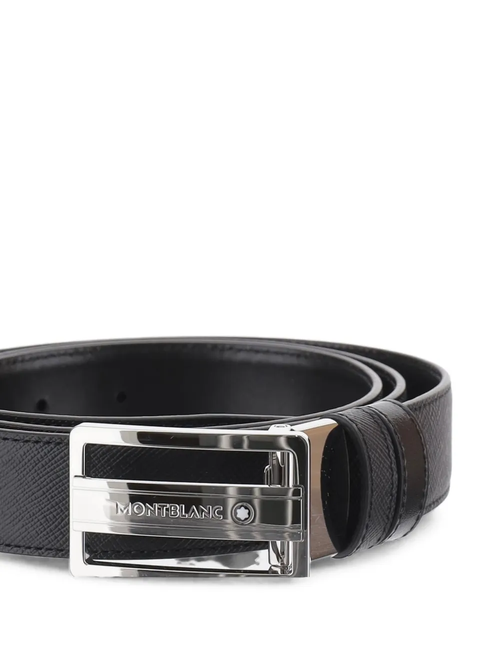 Montblanc Omkeerbare leren riem Zwart