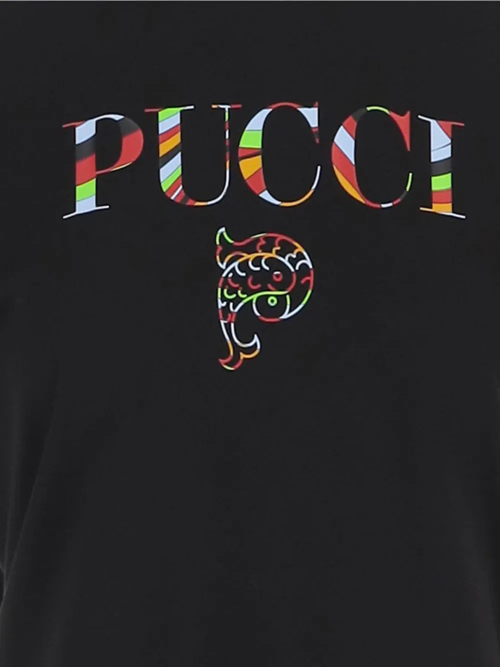 PUCCI logo-print cotton T-shirt Zwart