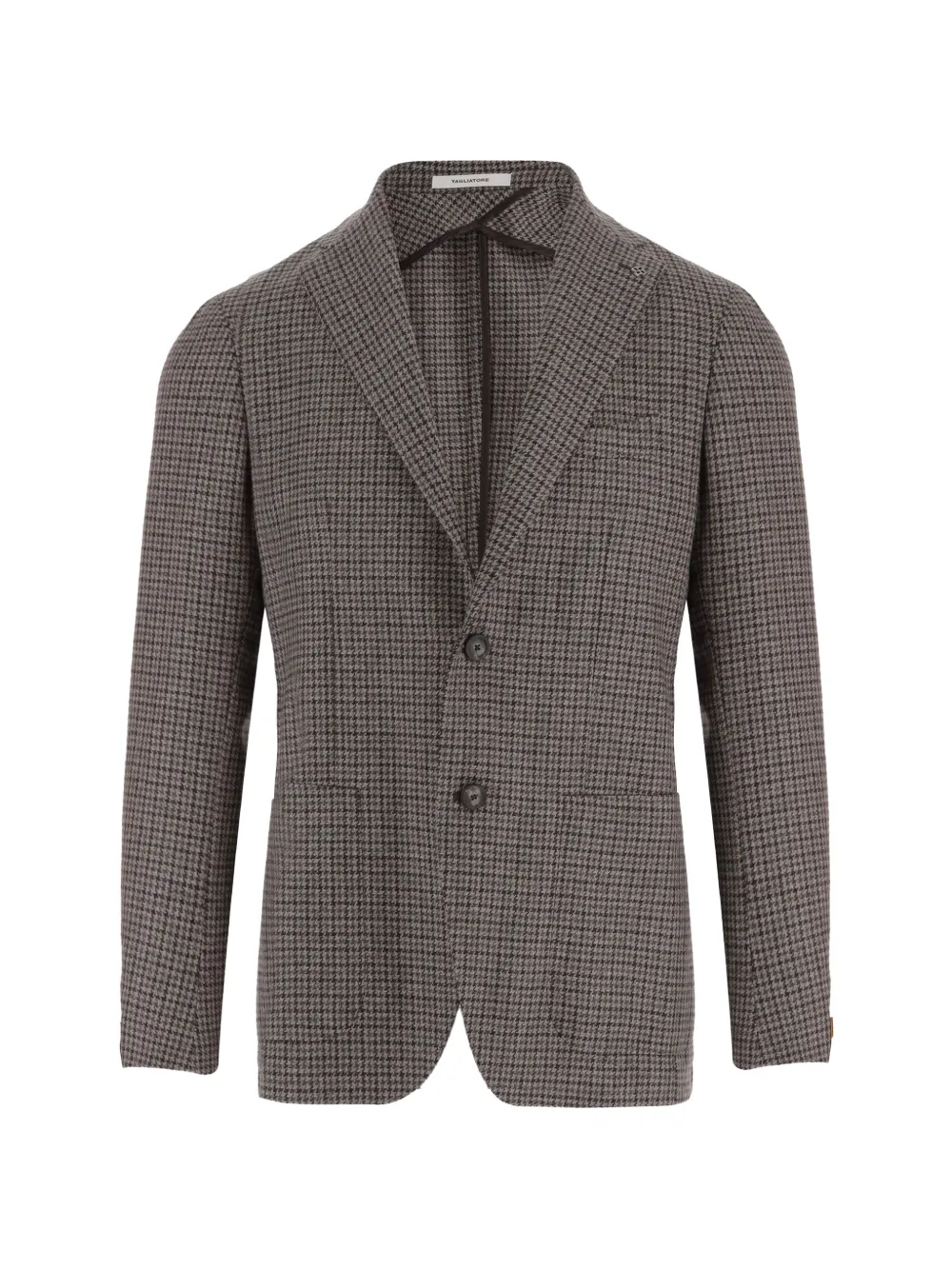 Tagliatore houndstooth-pattern wool blazer - Grigio