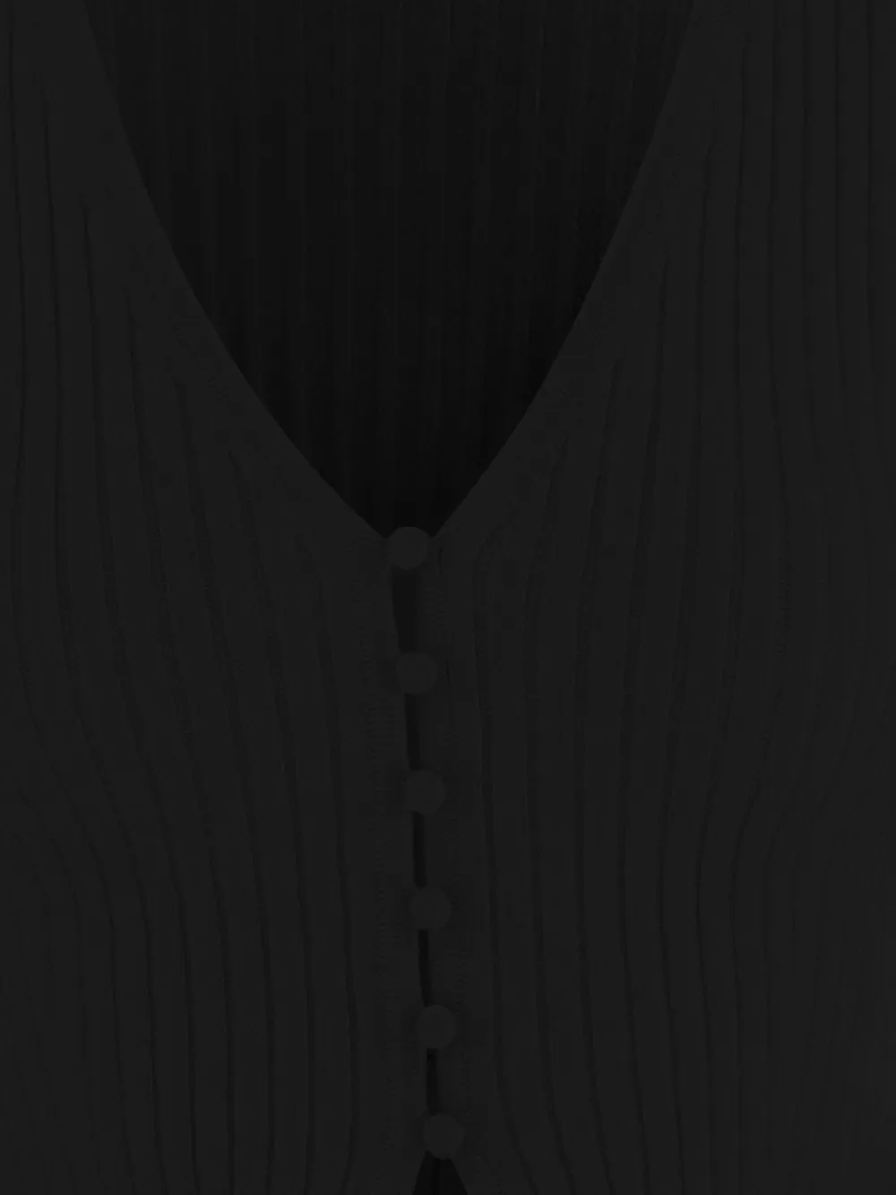 arch4 Ribgebreid vest Zwart