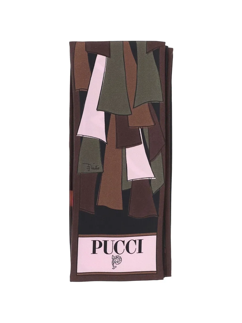 PUCCI mixed print silk bandeau