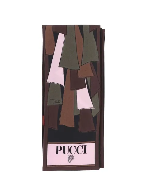 PUCCI mixed print silk bandeau