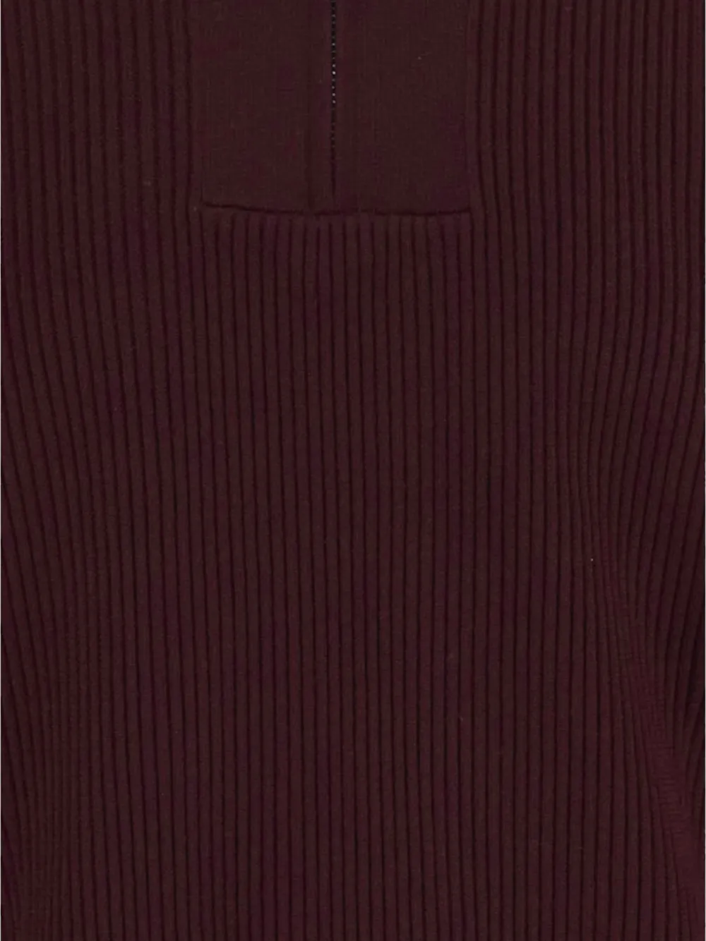 Emporio Armani Ribgebreid poloshirt met halve rits Rood