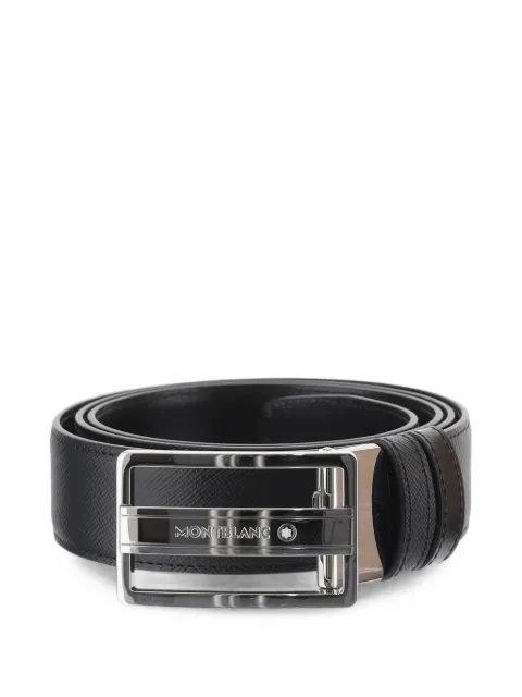Montblanc cinturón reversible con hebilla del logo