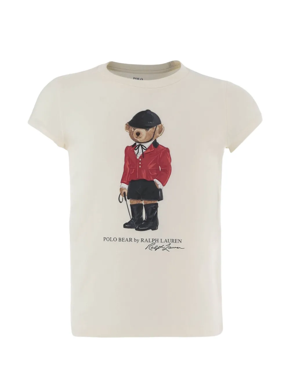 POLO RALPH LAUREN KIDS Polo Bear cotton T-Shirt - Nude
