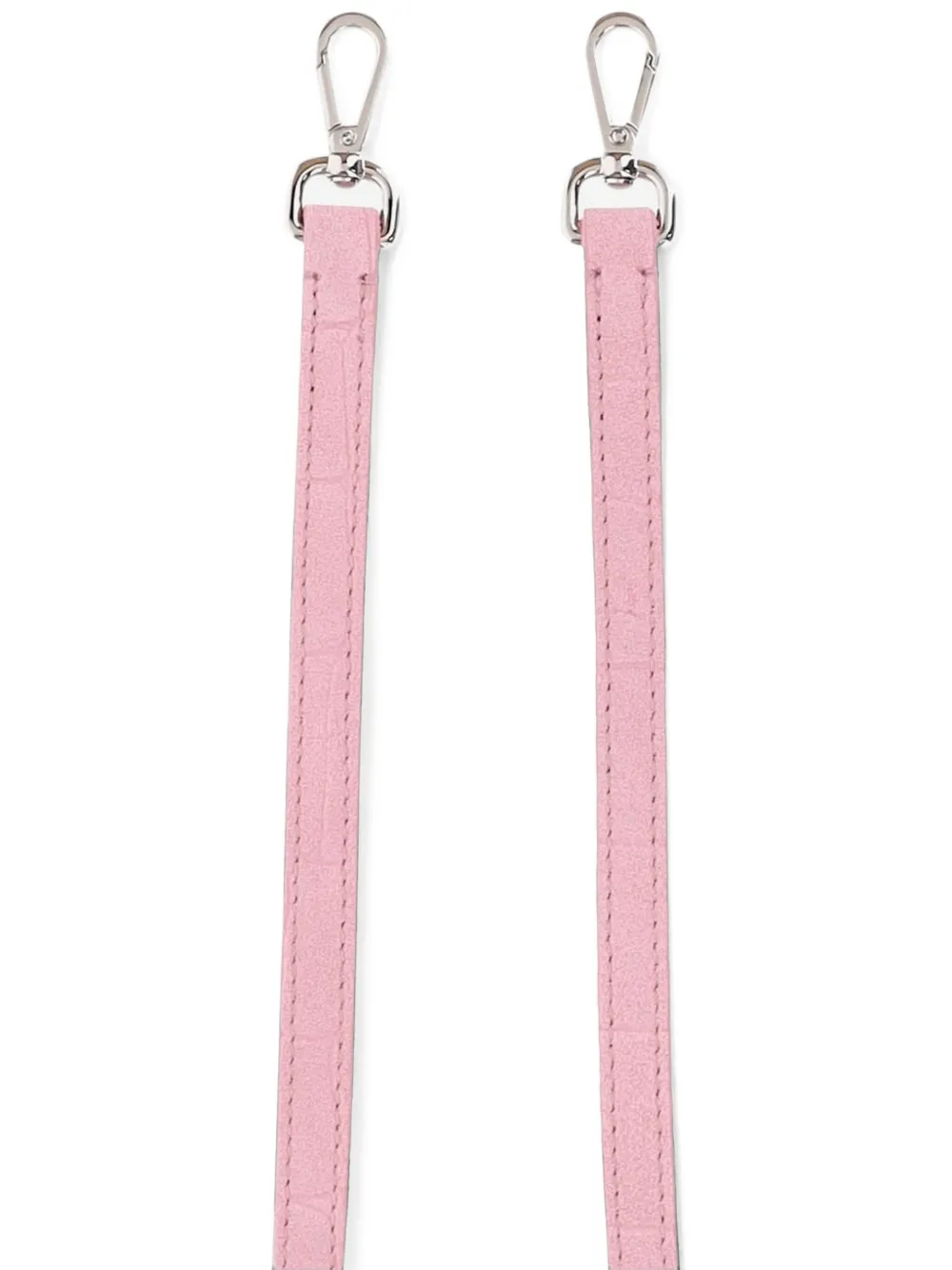 Jacquemus Suède shopper met krokodillen-reliëf Roze