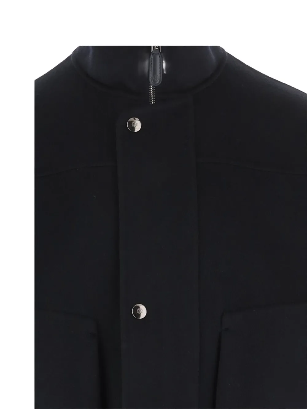 Giorgio Armani Jack met hoge hals Blauw