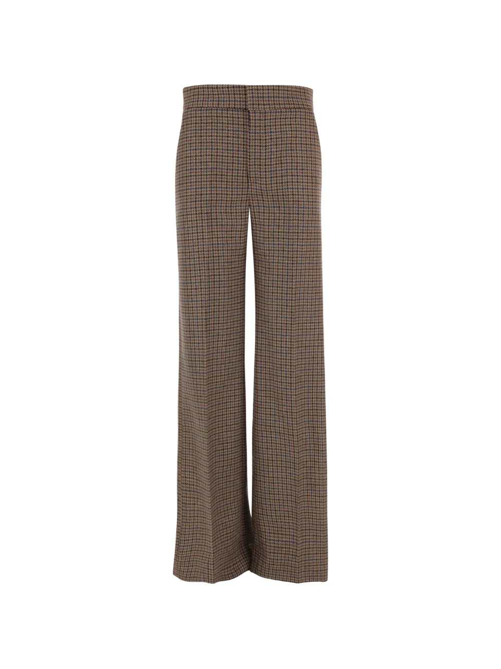 SA SU PHI Geruite wollen broek Bruin