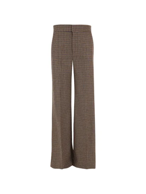SA SU PHI checked wool trousers