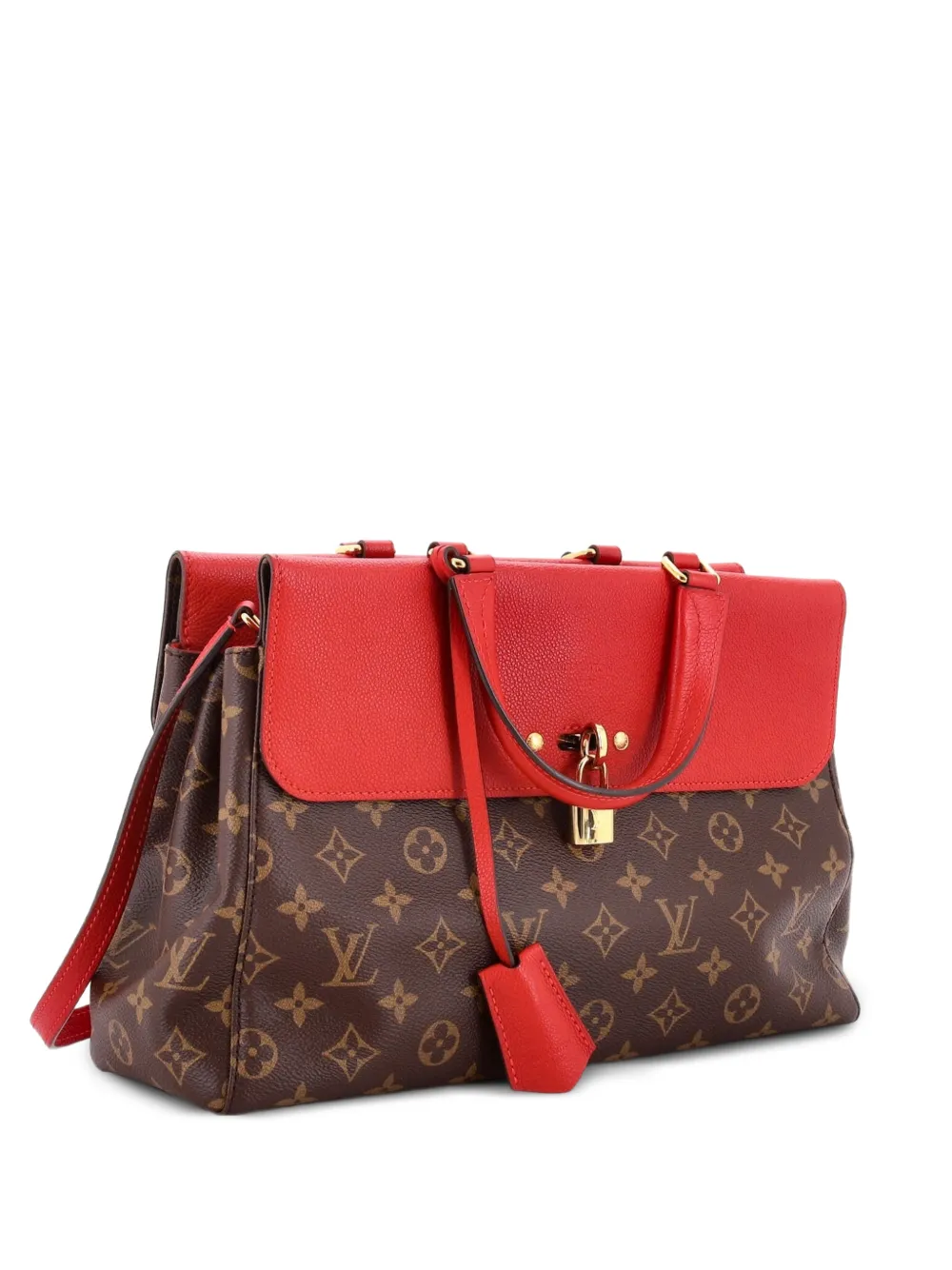 Louis Vuitton Pre-Owned Venus Satchel-Tasche aus Canvas und Leder mit Monogramm - Rot