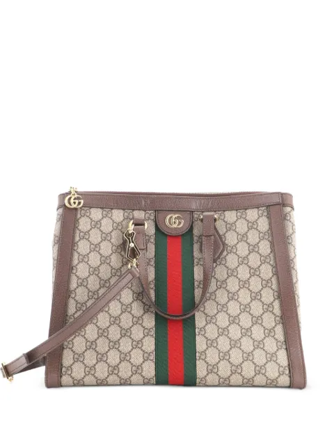 Gucci Pre-Owned Ophidia Top Handle GG Coated Canvas Medium tote bag