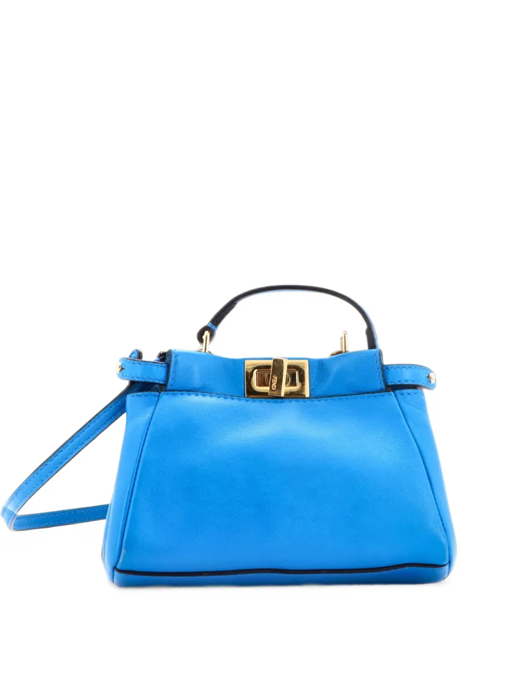 Fendi Pre-Owned Peekaboo Nano Umhängetasche - Blau