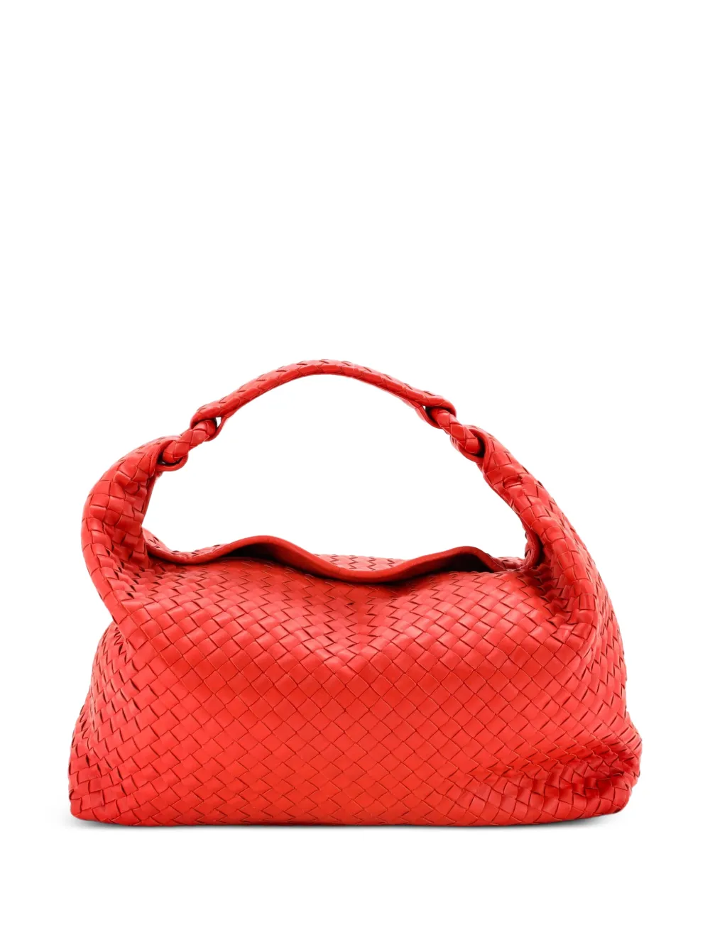 Bottega Veneta Pre-Owned Mittelgroße Sloane Intrecciato Nappa Tasche - Rot