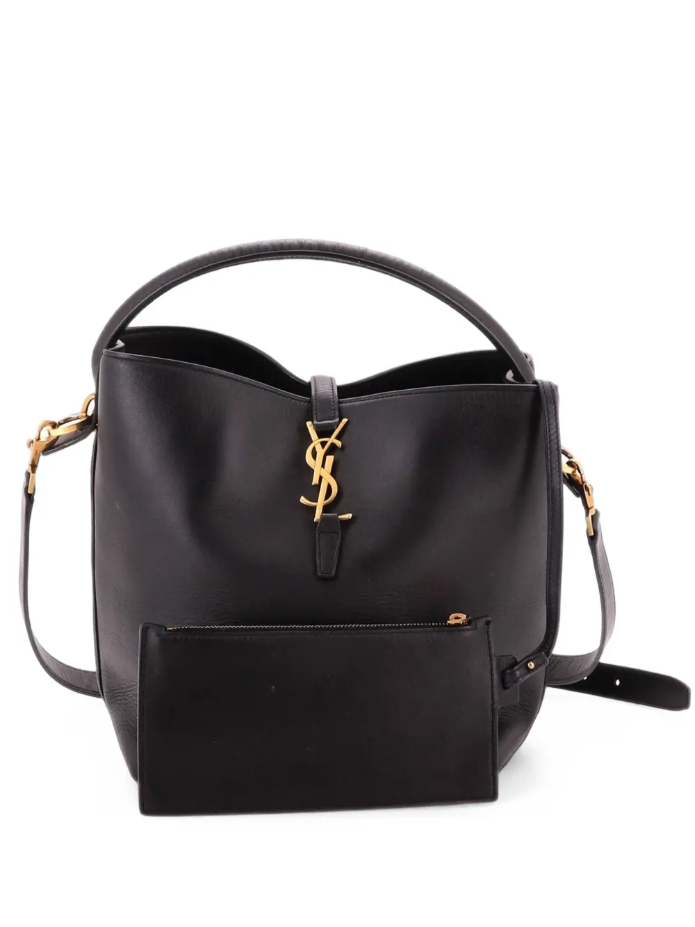 Saint Laurent Pre-Owned sac seau Le 37 en cuir - Noir