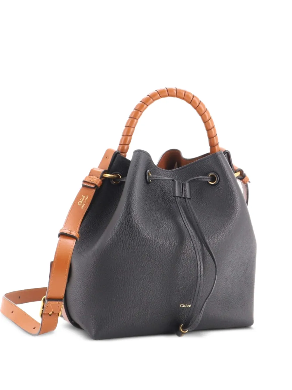 Chloé Pre-Owned sac seau Marcie en cuir - Noir Chloé Pre-Owned sac seau Marcie en cuir - Noir