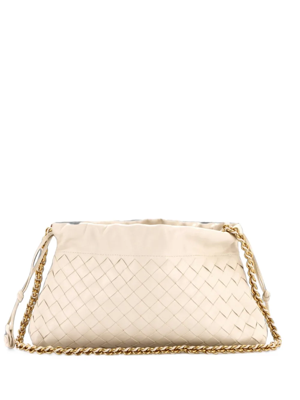 Bottega Veneta Pre-Owned Mittelgroße Notte Dustbag Intrecciato Nappa Schultertasche - Nude
