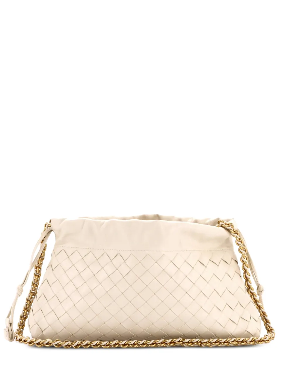 Bottega Veneta Pre-Owned Mittelgroße Notte Dustbag Intrecciato Nappa Schultertasche - Nude
