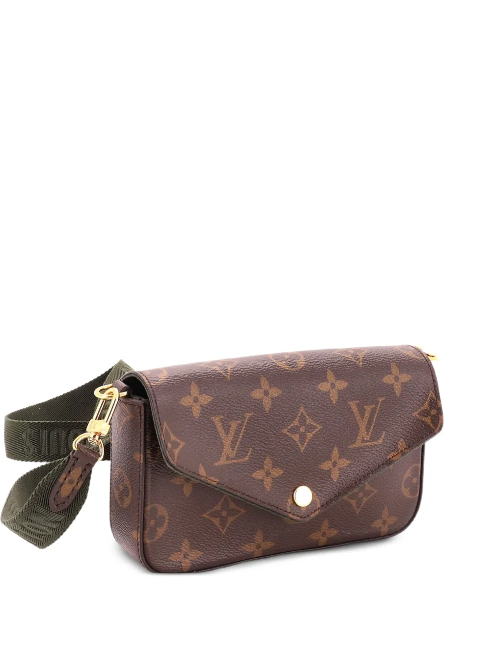 Louis Vuitton Pre-Owned Felicie Strap & Go Handtasche Monogram Canvas-Umhängetasche - Braun