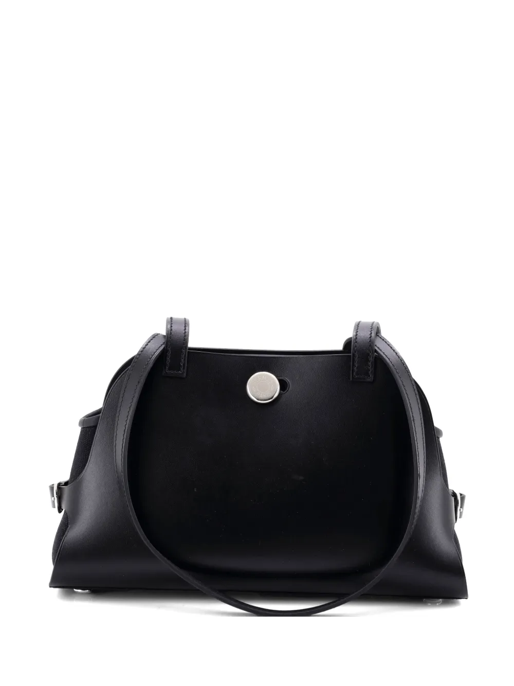 Hermès Pre-Owned Tablier Sellier Bag Vache Hunter with Swift and Toile shoulder bag - Nero