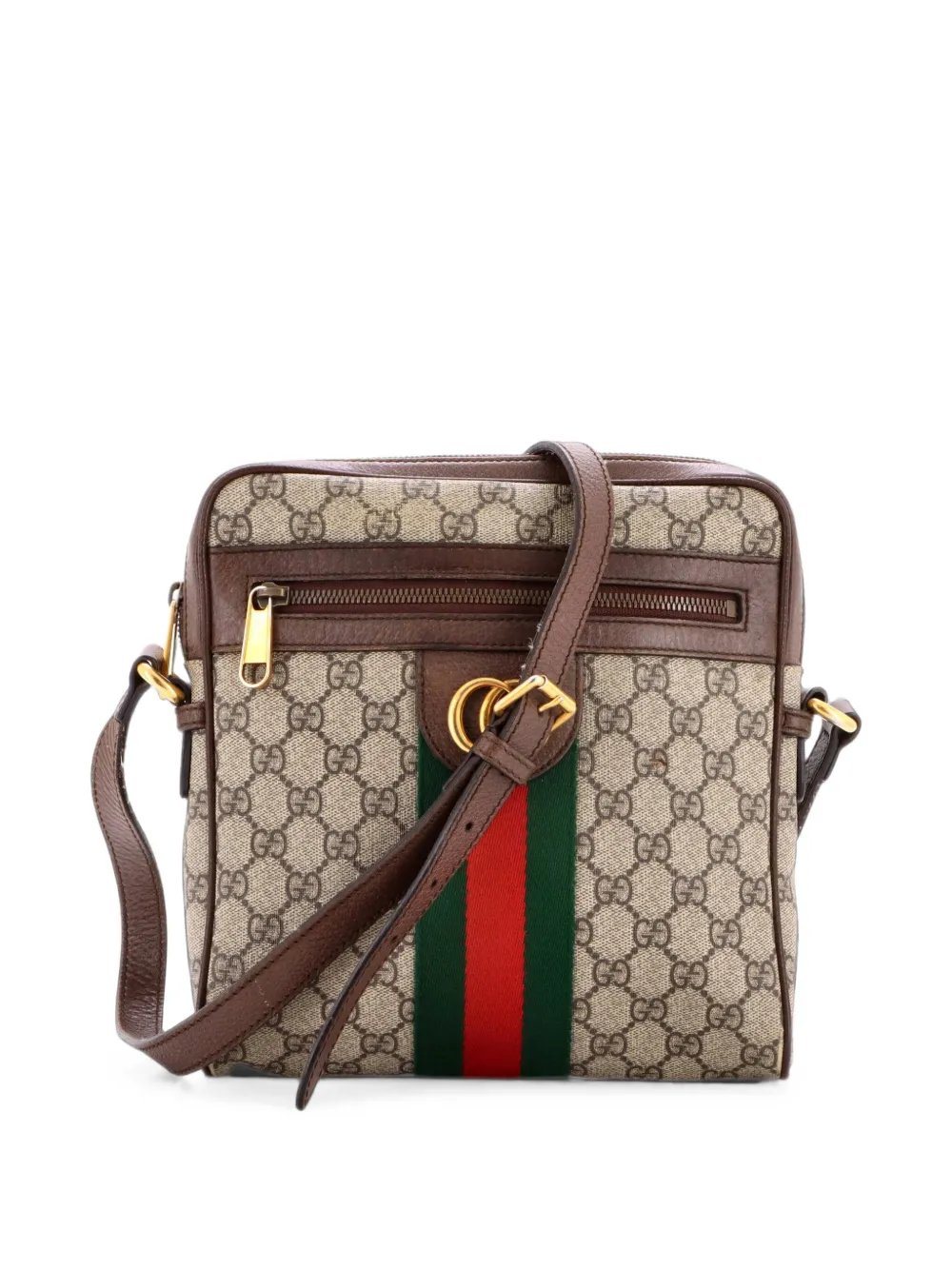 Gucci Pre-Owned Ophidia Messenger Bag GG Coated Canvas Small crossbody bag - Brown