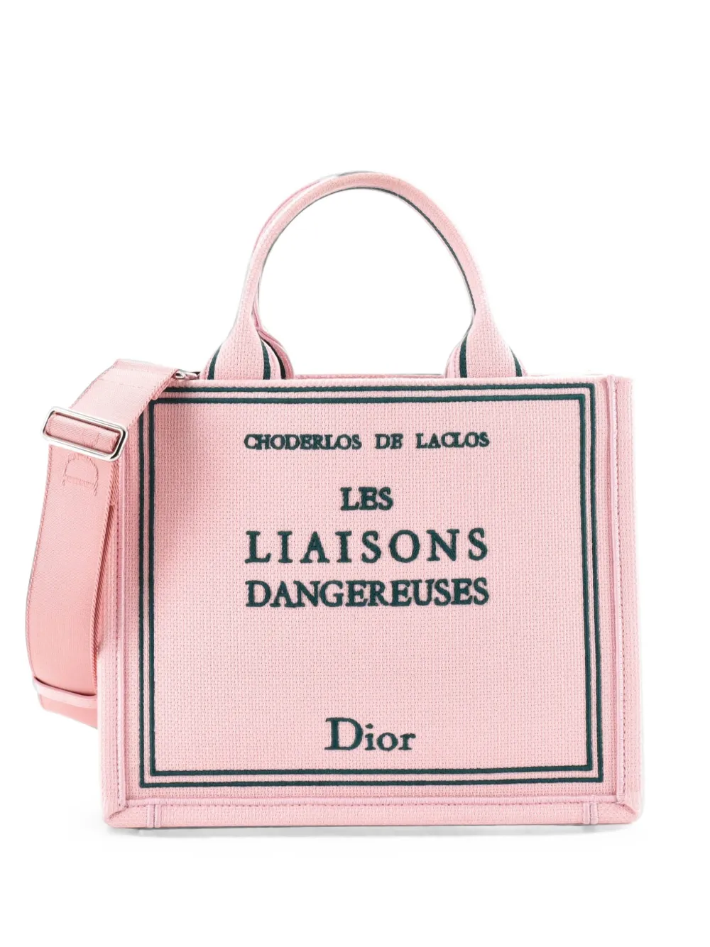 Christian Dior Pre-Owned Book with Strap Book Cover Canvas Small tote bag - Vert