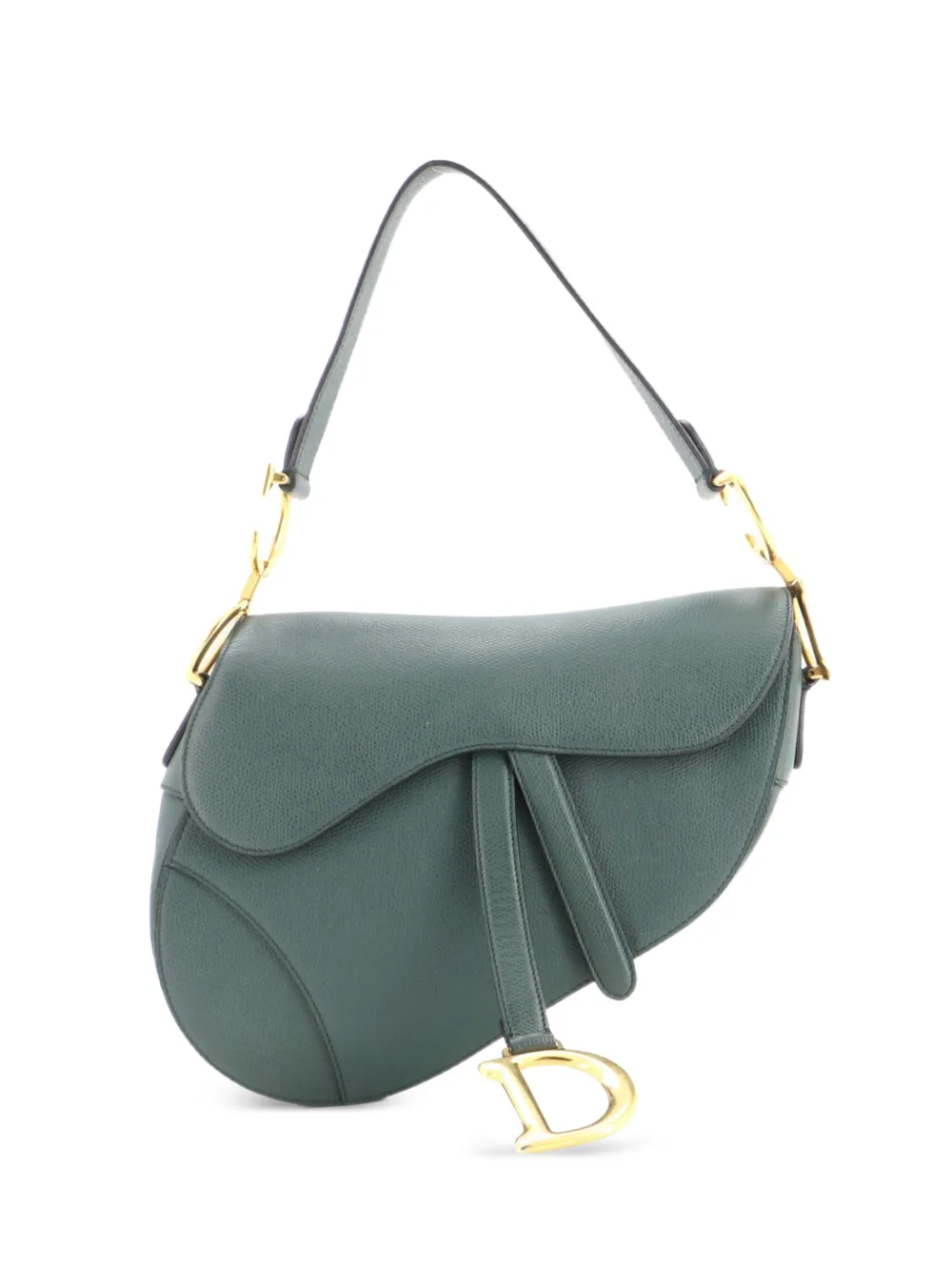 Christian Dior Pre-Owned Micro Saddle Schultertasche aus Leder - Grün