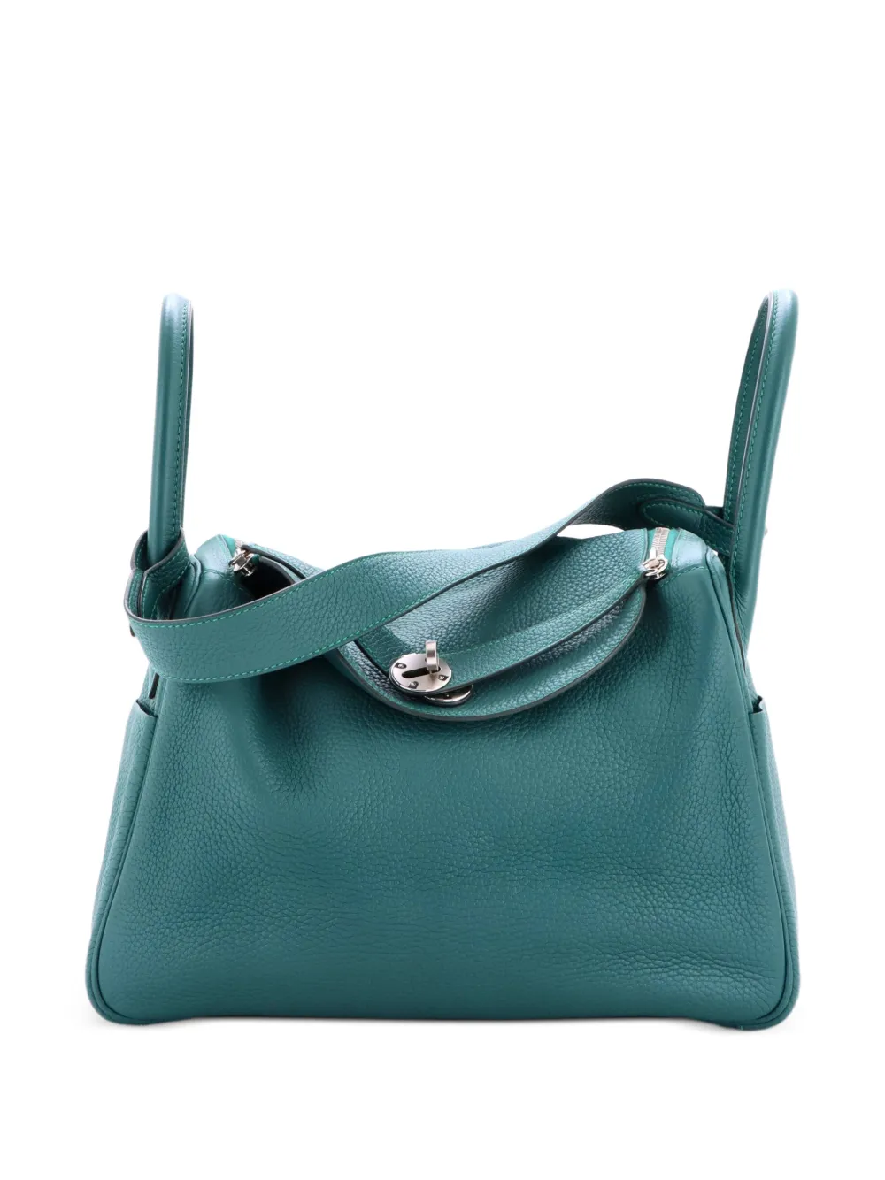 Hermès Pre-Owned Lindy Bag Clemence 30 shoulder bag - Verde